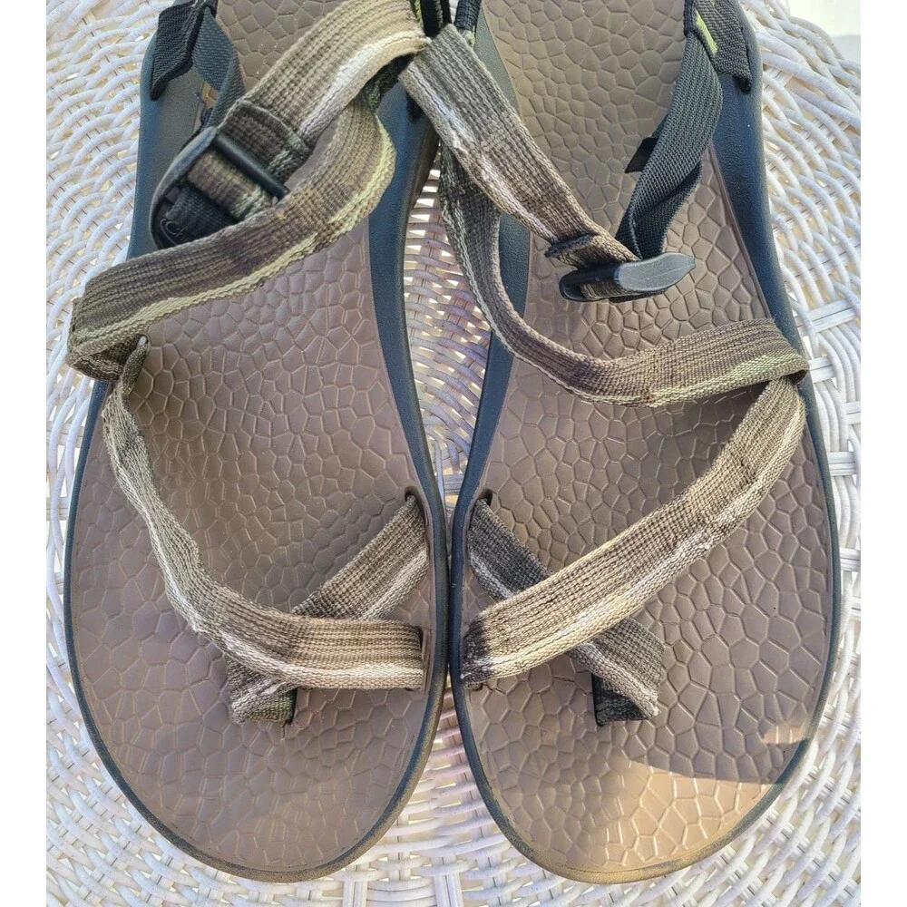 Chaco Men’s Sandals Olive Green Z/2 Classic Adjustable Strap Hiking Kayak M 14